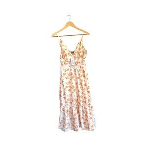 Simplee Floral Ruffle Lined dress size medium